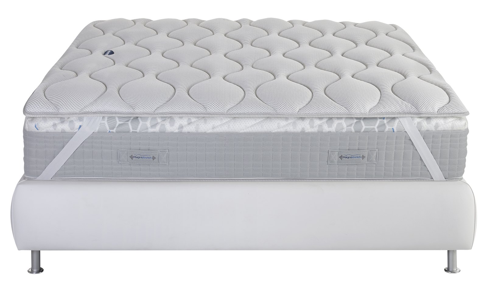 Magniflex MagniCool 3D Topper on a mattress and base